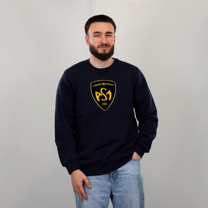 Sweat à col rond homme Logo Bouclette ASM Clermont