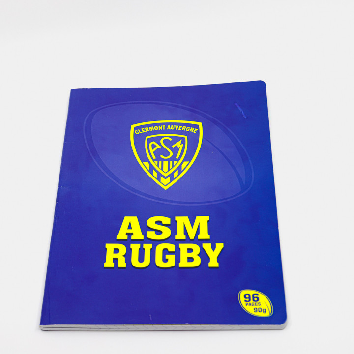 Cahier réglure grand format blason ASM Clermont