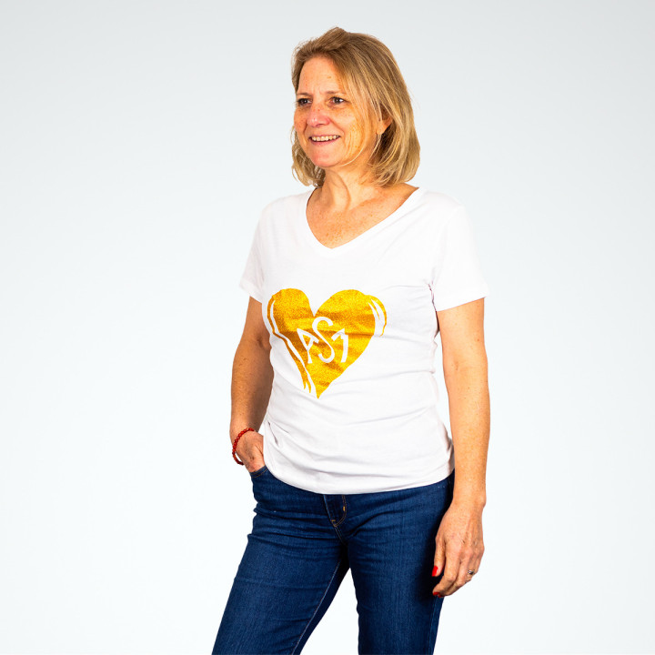 T-shirt femme Chic Coeur ASM Clermont