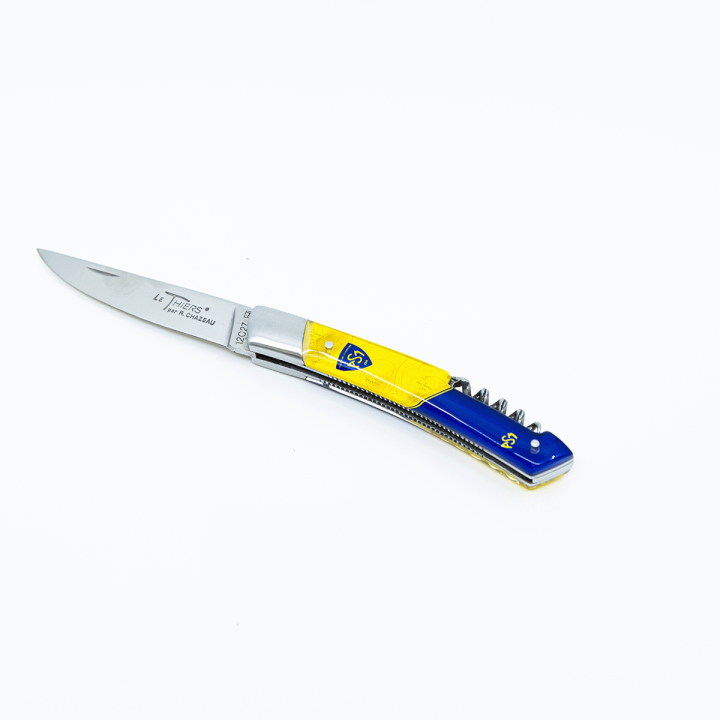 Couteau LE THIERS® avec un manche en résine et tire-bouchon