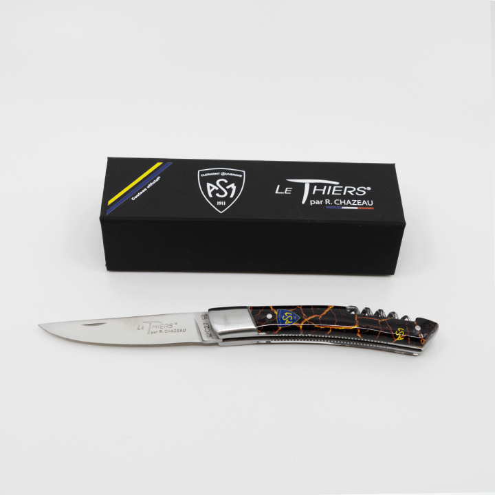 Couteau LE THIERS® avec un manche en résine et tire-bouchon
