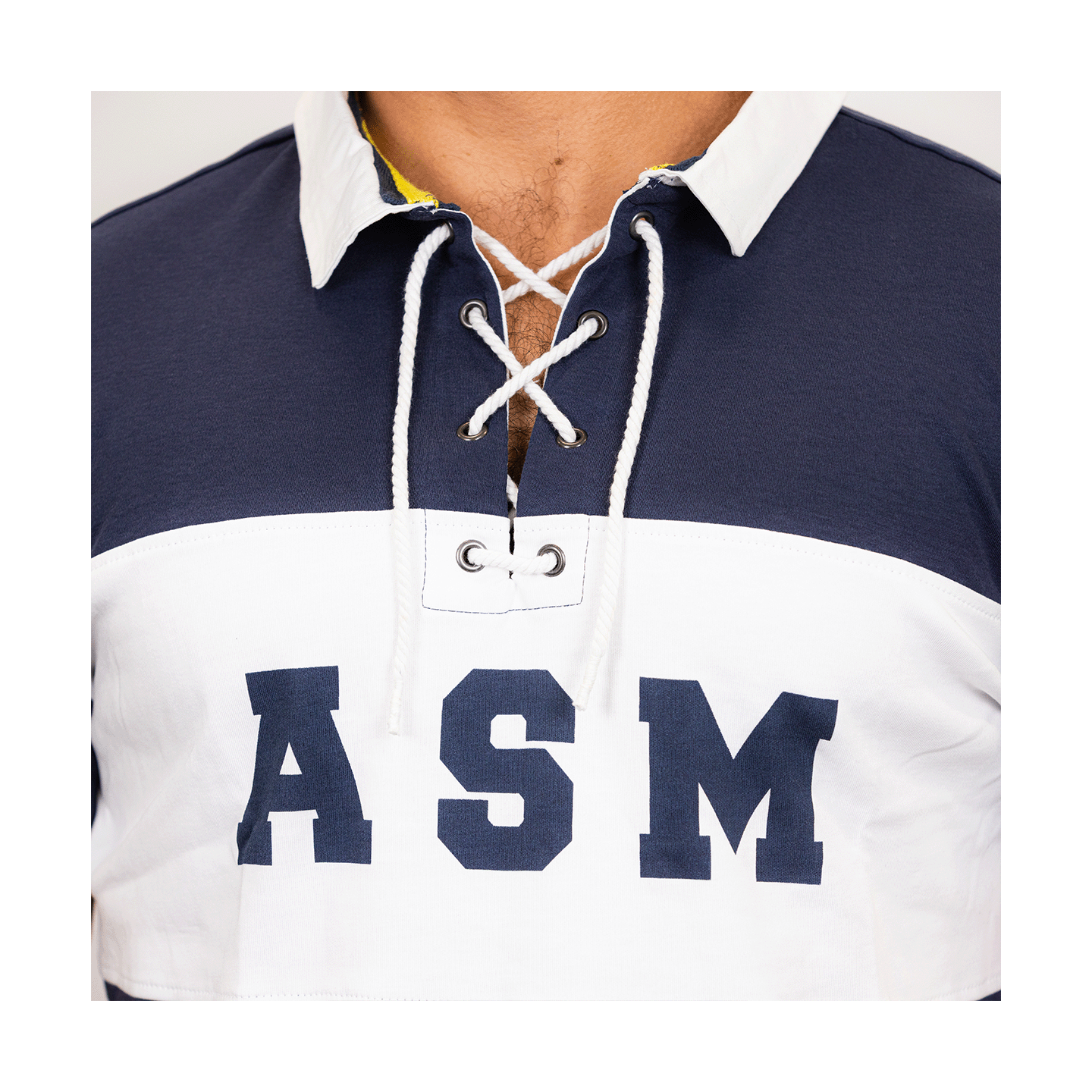 Maillot Rugby Vintage Marcoussis Umours ESML Damier Coton Homme – XL