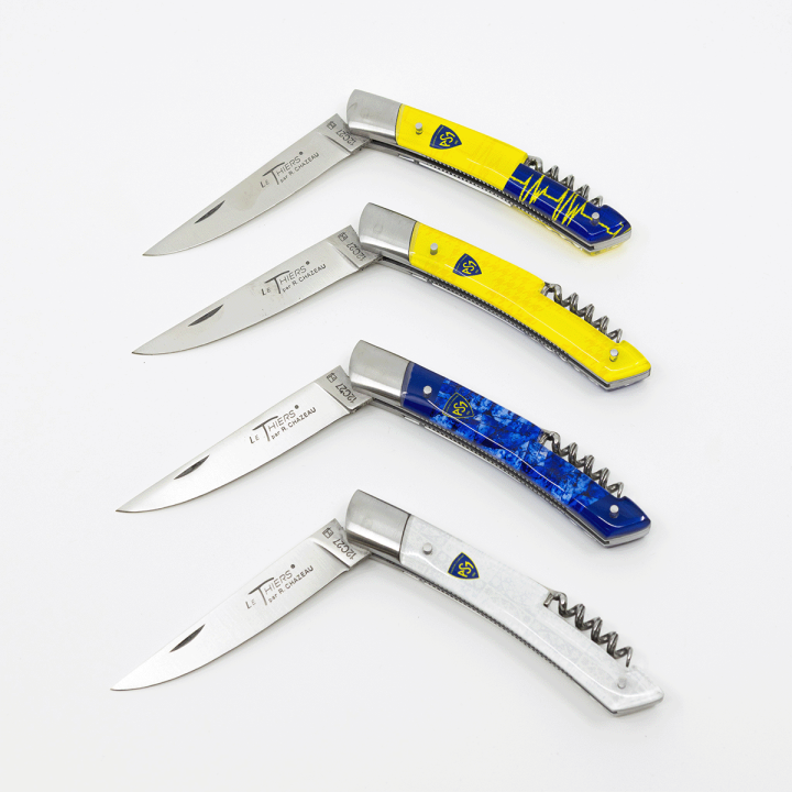 Couteau LE THIERS® avec un manche en résine et tire-bouchon