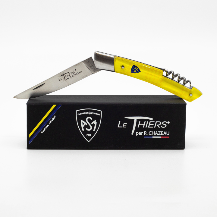 Couteau LE THIERS® avec un manche en résine et tire-bouchon
