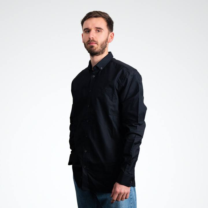 Chemise homme manches longues logo brodé ASM Clermont