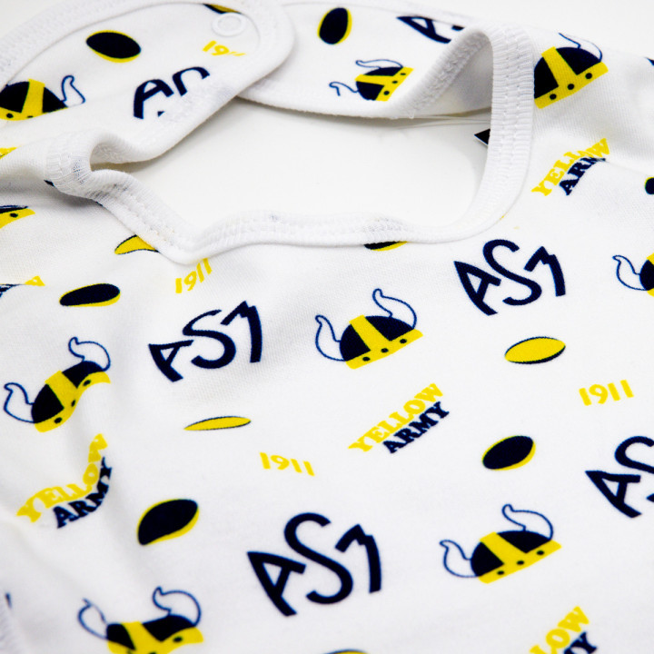 Bavoir bébé mini logos ASM Clermont