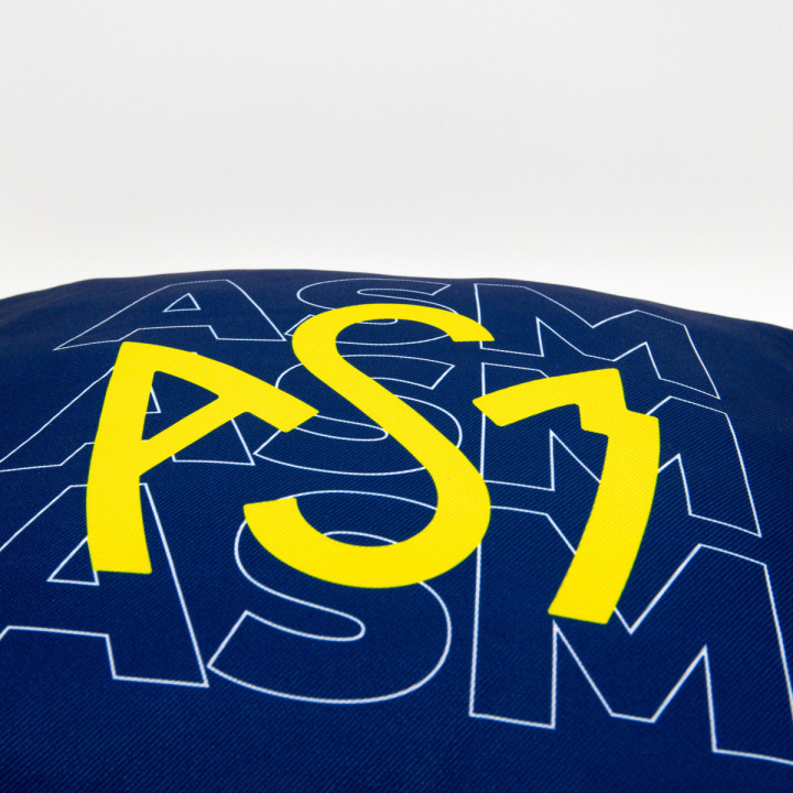 Coussin Jaune et Bleu ASM Clermont